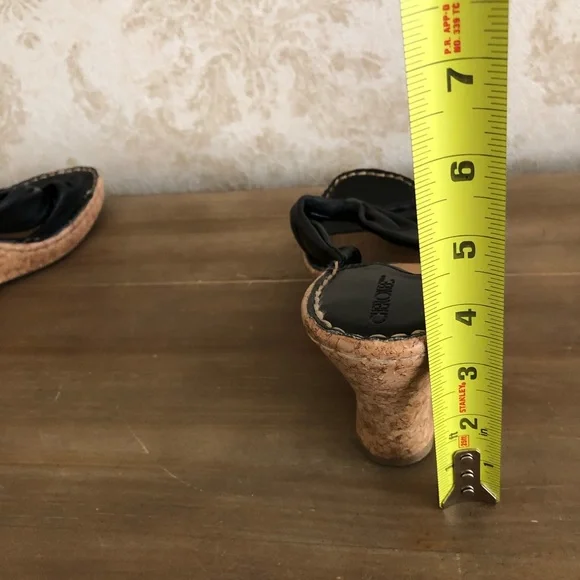 Cherokee wedges leather sandals - Picture 6 of 8